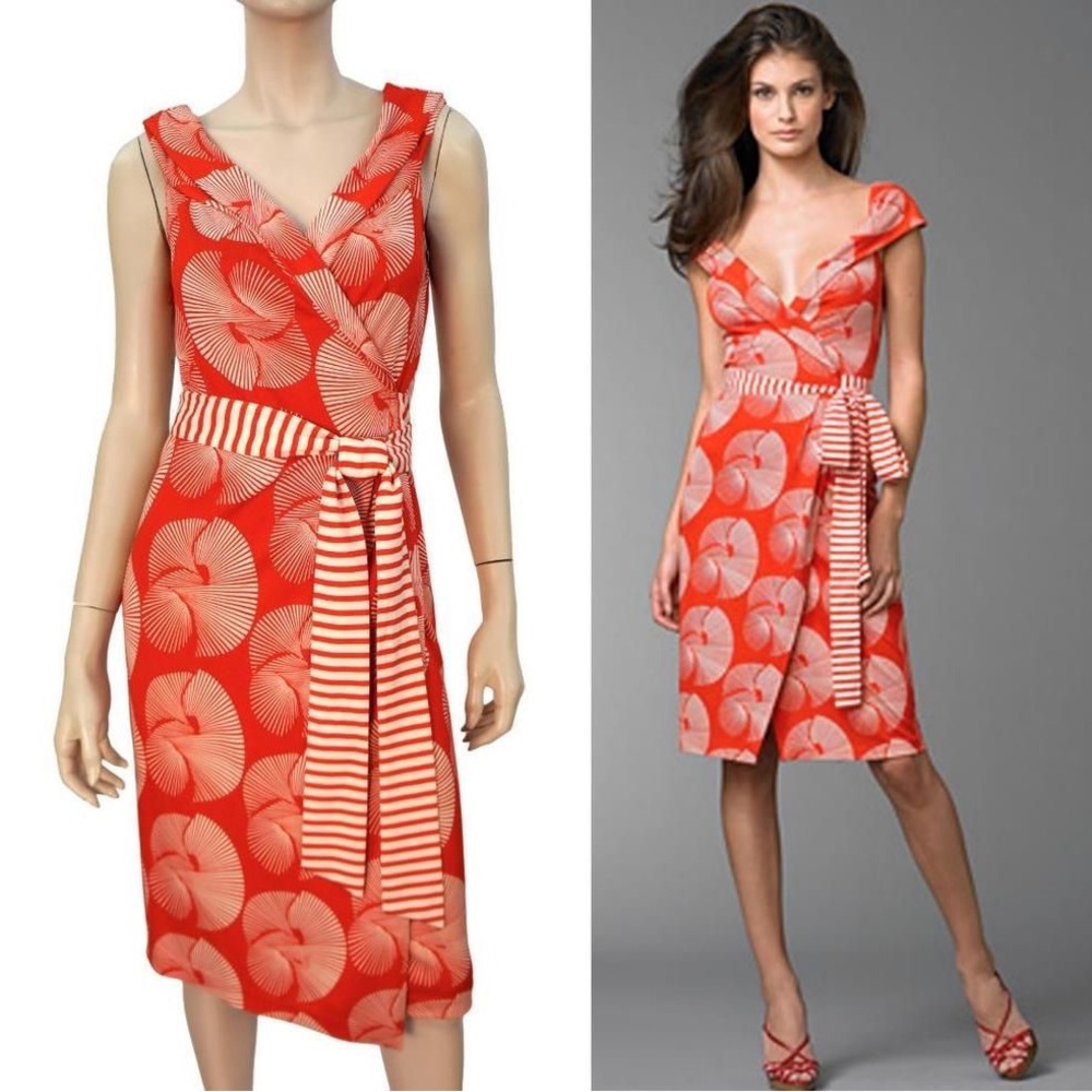 Diane Von Furstenburg FARIBA silk wrap dress